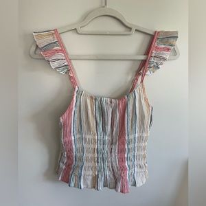 Striped summer tank top (size s)